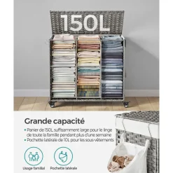 Fashion SONGMICS Armoire à bijoux XL Blanc