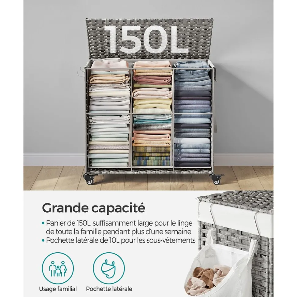 Fashion SONGMICS Armoire à bijoux XL Blanc