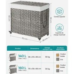 Fashion SONGMICS Armoire à bijoux XL Blanc