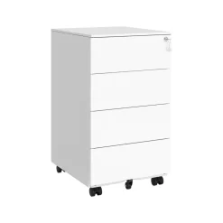 Store SONGMICS Armoire à fichiers à roulettes avec 3 tiroirs noir boisé