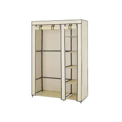 Cheap SONGMICS Armoire à vêtements tissu gris