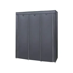 Cheap SONGMICS Armoire bêtements toile gris
