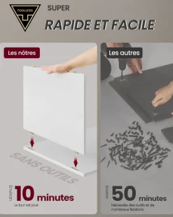 Best SONGMICS Armoire de rangement avec housse 45 x 127 x 176 cm gris