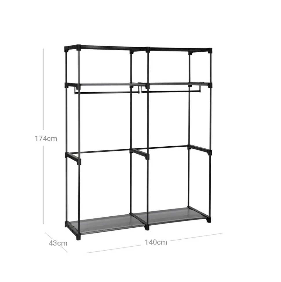 Cheap SONGMICS Armoire de rangement avec barre de suspension 45 x 150 x 175 cm vert olive