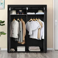 Cheap SONGMICS Armoire de rangement avec barre de suspension 45 x 150 x 175 cm vert olive