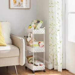 Outlet SONGMICS Armoire de rangement en métal marron rustique et noir mat