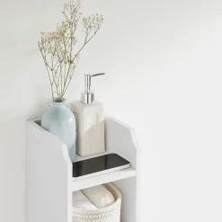 Clearance SONGMICS Armoire de salle de bain haute avec éclairage blanc nuage