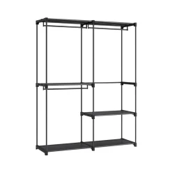 New SONGMICS Armoire en tissu noir