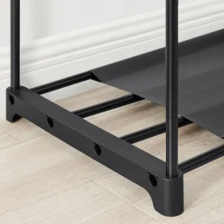 New SONGMICS Armoire en tissu noir