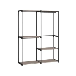 New SONGMICS Armoire en tissu noir