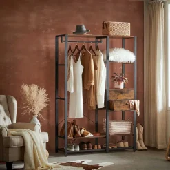 New SONGMICS Armoire industriel Noir