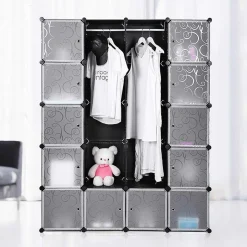 Fashion SONGMICS Armoire modulable XXL à motifs