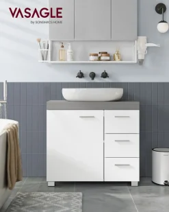 Outlet SONGMICS Armoire murale 2 miroirs