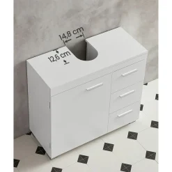 Outlet SONGMICS Armoire murale 2 miroirs