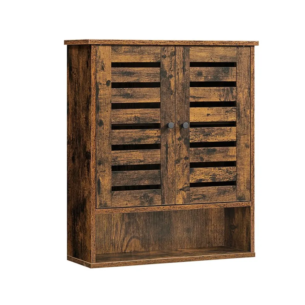 Hot SONGMICS Armoire murale rustique Marron Rustique