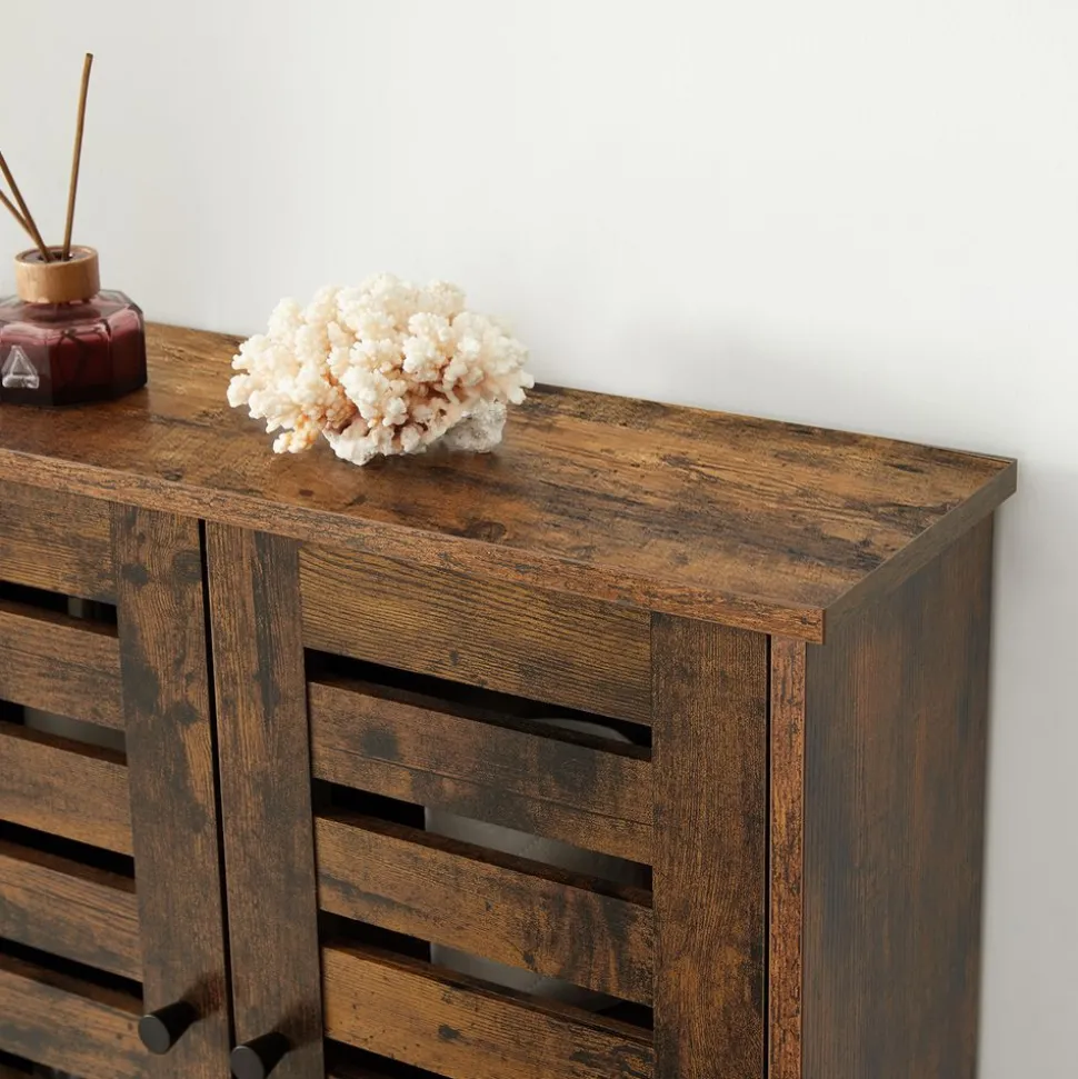 Hot SONGMICS Armoire murale rustique Marron Rustique