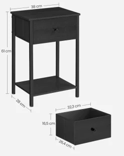 Shop SONGMICS Armoire ouvert noir