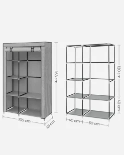 Online SONGMICS Armoire ouvert Noir