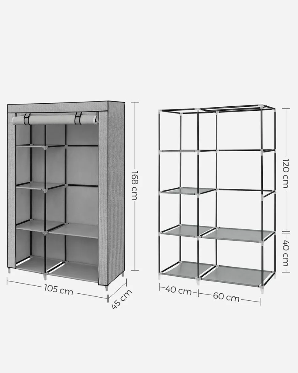 Online SONGMICS Armoire ouvert Noir