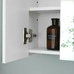 Discount SONGMICS Armoire salle de bain Gris Tourterelle