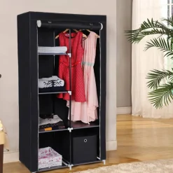 Best Sale SONGMICS Armoire toile 2 colonnes