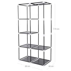 Best Sale SONGMICS Armoire toile 2 colonnes