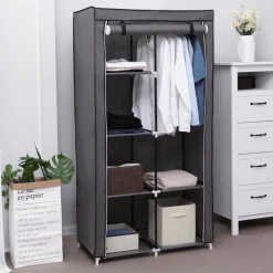 Best Sale SONGMICS Armoire toile 2 colonnes