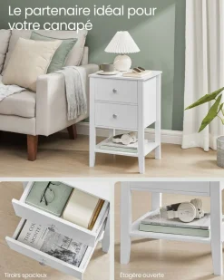 New SONGMICS Armoire vêtements portable marron rustique