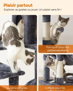 Flash Sale SONGMICS Bac à litière fermé beige