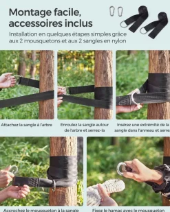 Shop SONGMICS Bain de soleil matelas noir