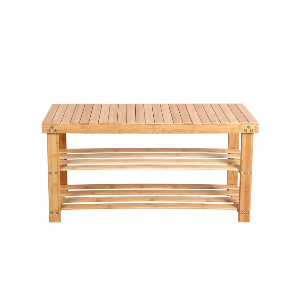Flash Sale SONGMICS Banc à chaussures bambou Jaune