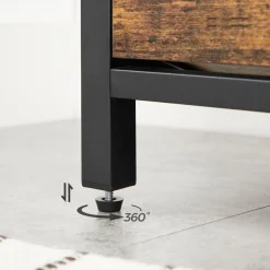 Cheap SONGMICS Banc à chaussures banquette Brun Vintage Noir