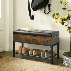 Best Sale SONGMICS Banc à chaussures industriel Marron Rustique
