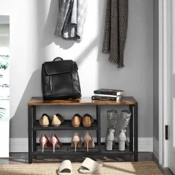 Store SONGMICS Banc à chaussures étagères