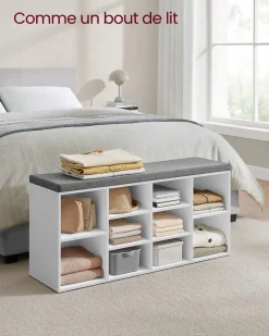 Shop SONGMICS Banc à chaussures XL