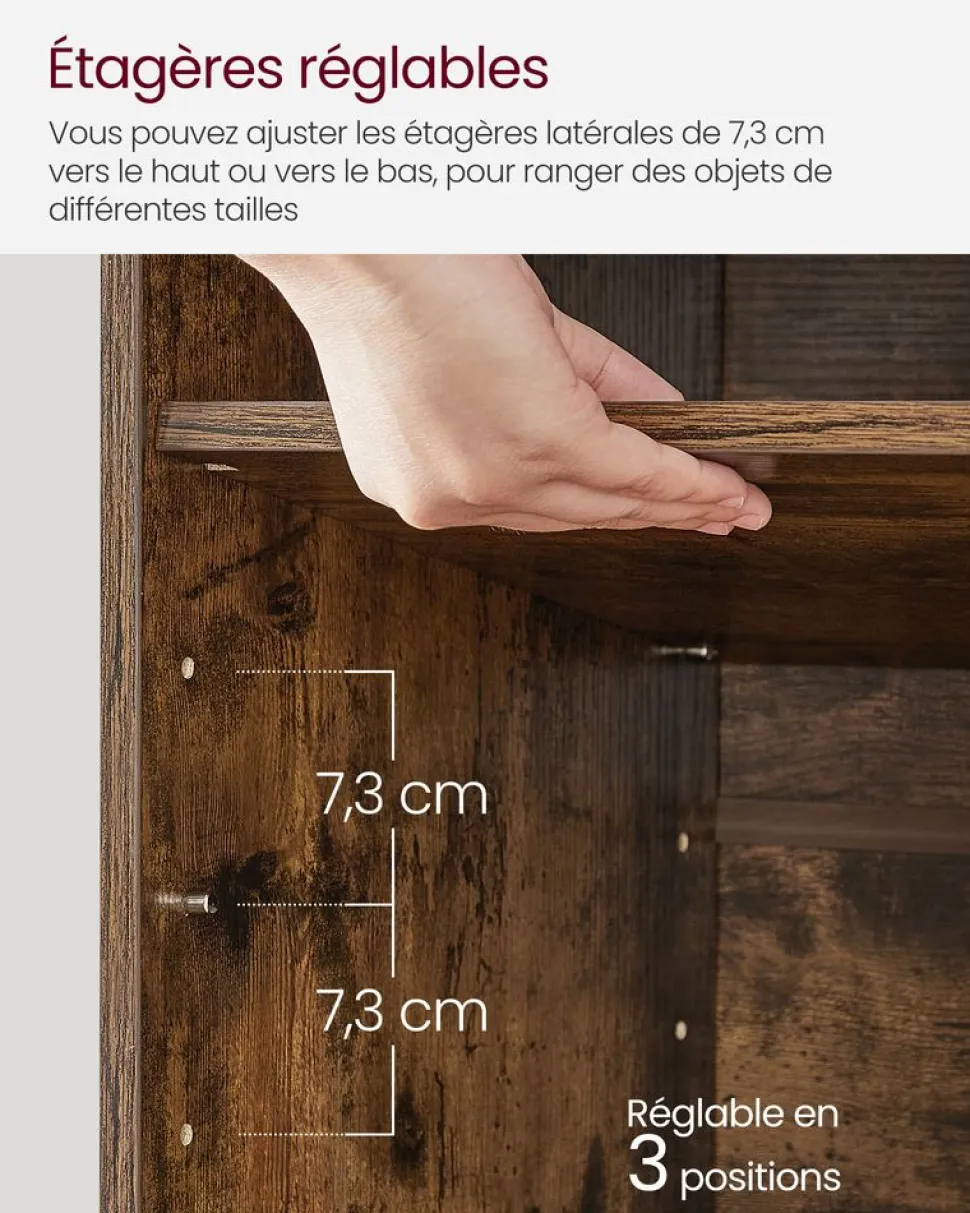 Shop SONGMICS Banc avec angement pliable gris foncé