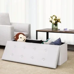 Flash Sale SONGMICS Banc de rangement 120L Blanc