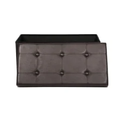 Fashion SONGMICS Banc de rangement 80L brun