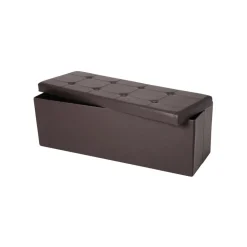 Cheap SONGMICS Banc de rangement 120L brun Marron