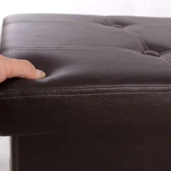 Cheap SONGMICS Banc de rangement 120L brun Marron