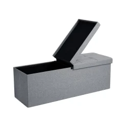 Best Sale SONGMICS Banc de rangement 120L gris Gris Clair