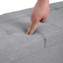 Best Sale SONGMICS Banc de rangement 120L gris Gris Clair