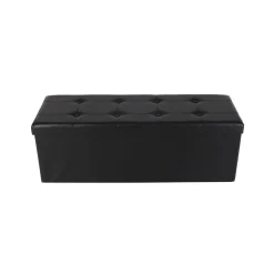 Fashion SONGMICS Banc de rangement 80L gris Marron Rustique