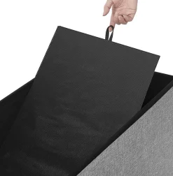 Outlet SONGMICS Banc de rangement 80L gris clair