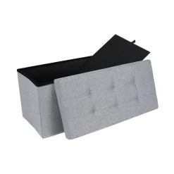 Best Sale SONGMICS Banc de rangement 50L gris clair