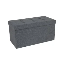 Best Sale SONGMICS Banc de rangement 50L gris clair