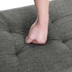 Fashion SONGMICS Banc de rangement 65L gris foncé