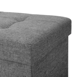 Fashion SONGMICS Banc de rangement 65L gris foncé