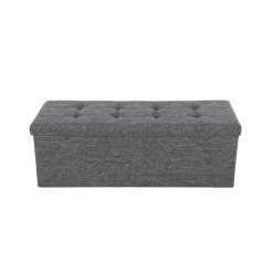 Best Sale SONGMICS Banc de rangement 120L gris clair