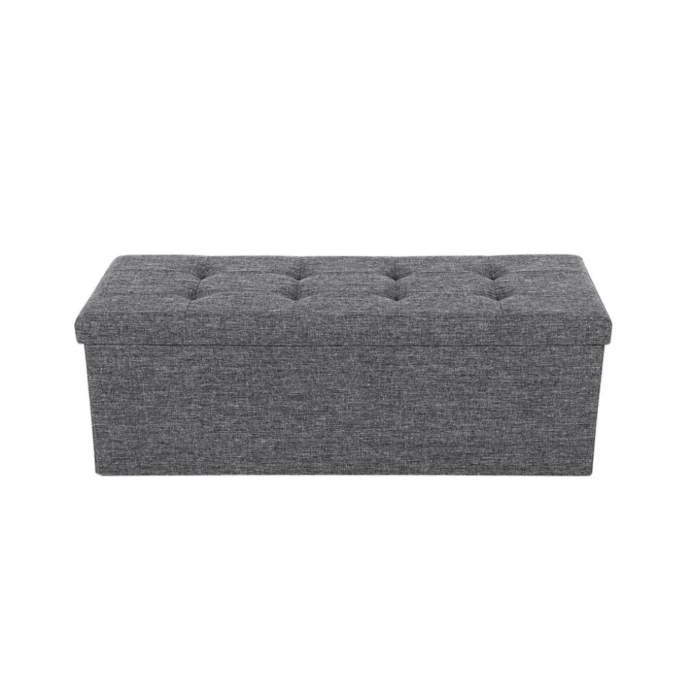 Best Sale SONGMICS Banc de rangement 120L gris clair